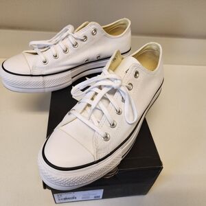 White Low-Top Sneakers